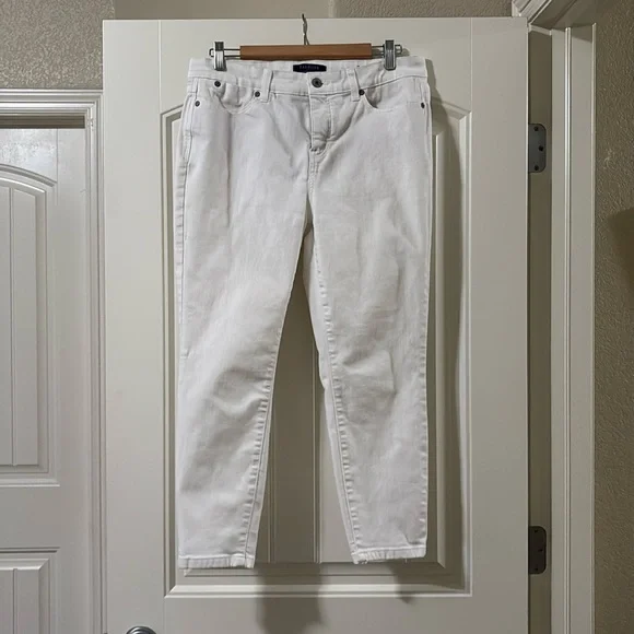 Talbots white jegging crop - Picture 1 of 9